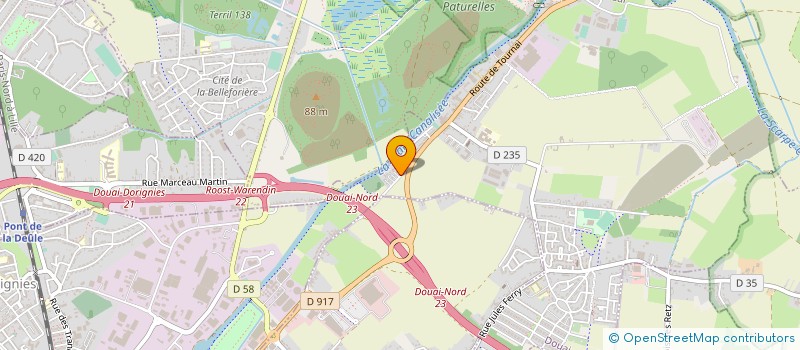 localisation de l'entreprise SPL GAYANT à DOUAI