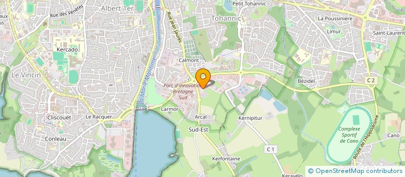 localisation de l'entreprise SPL GOLFE ENERGIES RENOUVELABLES à VANNES