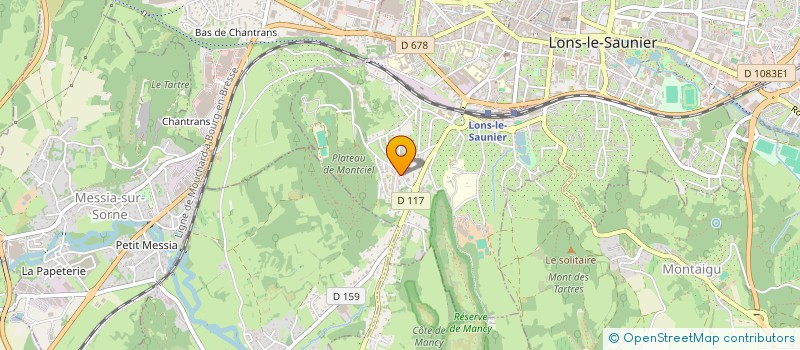 localisation de l'entreprise SPL JURA CHALEUR RENOUVELABLE  LONS-LE-SAUNIER