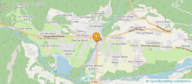 localisation de l'entreprise SPL LA RAMAZ à TANINGES
