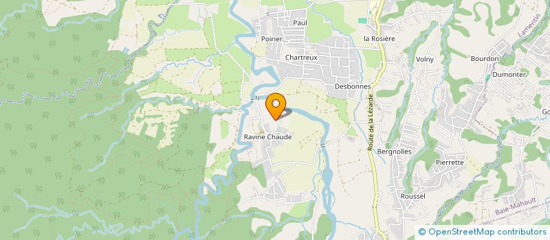 localisation de l'entreprise SPL RAVINE CHAUDE LES BAINS  LAMENTIN