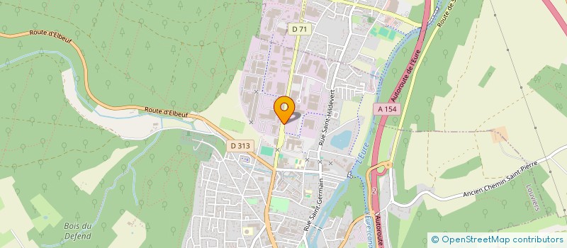 localisation de l'entreprise SPL SEINE-EURE EVENEMENTS  LOUVIERS