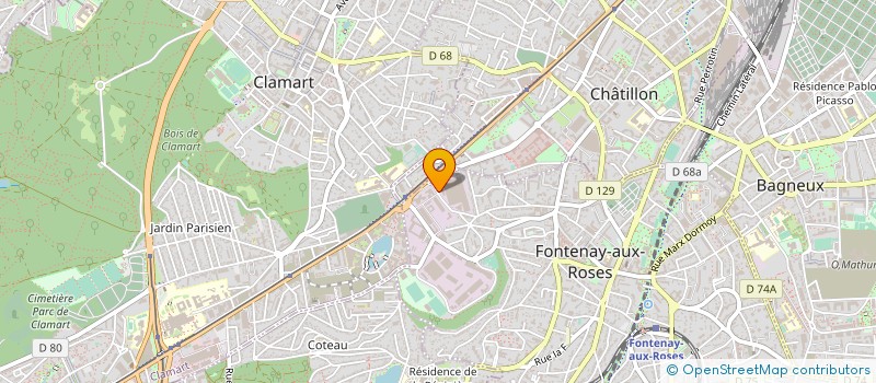 localisation de l'entreprise SPL VALLEE SUD AMENAGEMENT à FONTENAY-AUX-ROSES