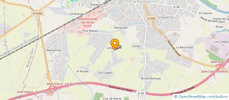 localisation de l'entreprise SPLA LES PORTES DU TARN (SPLA 81)  SAINT-SULPICE-LA-POINTE