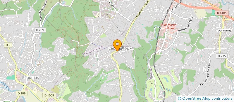 localisation de l'entreprise SPLASH  LA ROQUETTE-SUR-SIAGNE