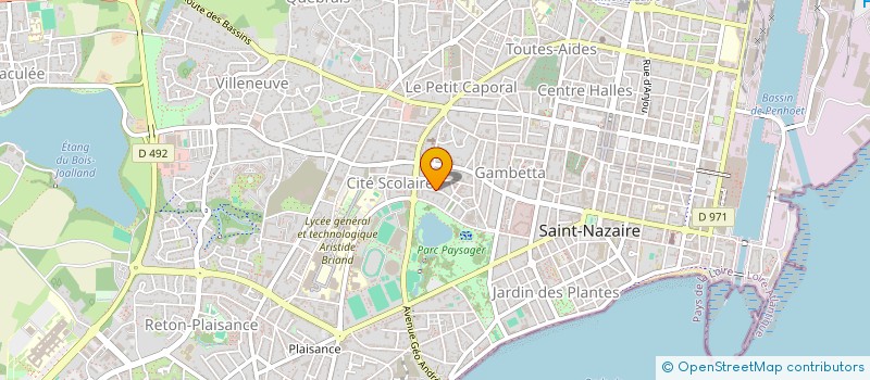 localisation de l'entreprise SPLASH! à SAINT-NAZAIRE