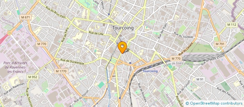 localisation de l'entreprise SPLC IMMO à TOURCOING
