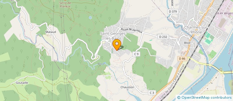localisation de l'entreprise SPLED à SAINT-GEORGES-LES-BAINS