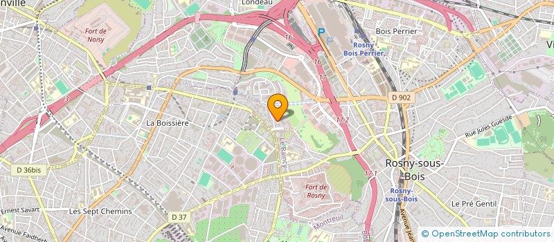 localisation de l'entreprise SPLENDEUR MULTI SERVICES à ROSNY-SOUS-BOIS