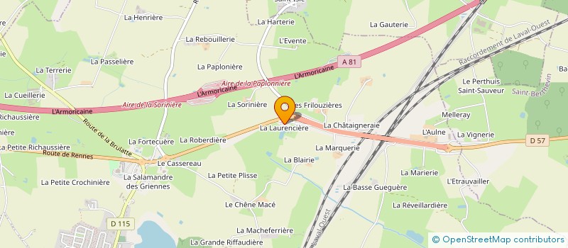 localisation de l'entreprise SPLG  LOIRON-RUILLE