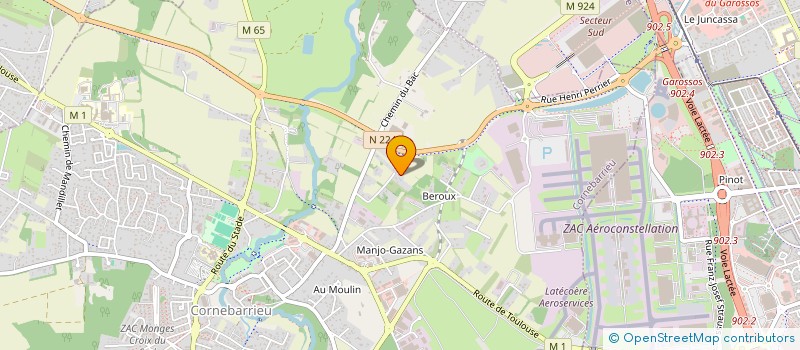 localisation de l'entreprise SPLI  CORNEBARRIEU