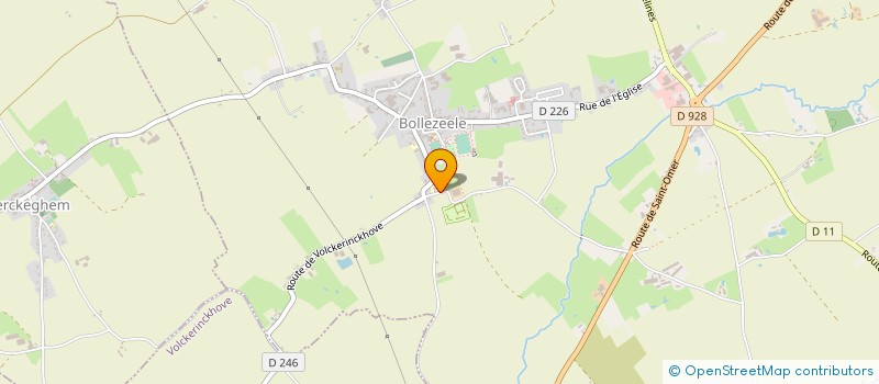 localisation de l'entreprise SPLV 2020  BOLLEZEELE