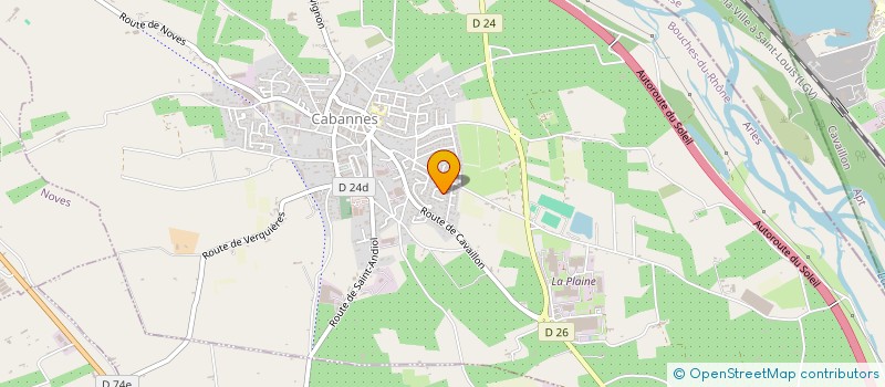 localisation de l'entreprise SPM  CABANNES