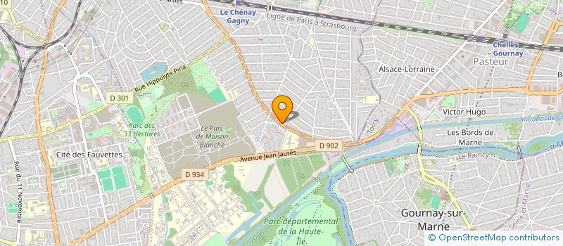 localisation de l'entreprise SPM à GAGNY