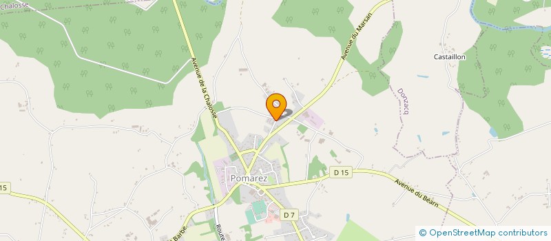 localisation de l'entreprise SPM  POMAREZ