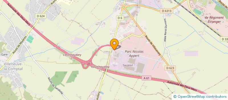 localisation de l'entreprise SPM 8  CASTELNAUDARY