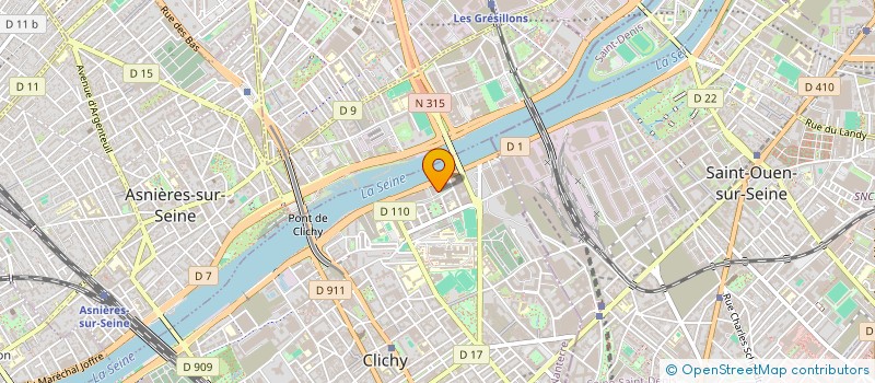 localisation de l'entreprise SPM à CLICHY