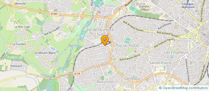 localisation de l'entreprise SPM BAT à LIMOGES