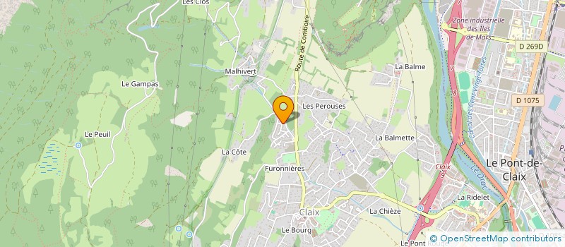 localisation de l'entreprise SPM FRAYSSE  CLAIX