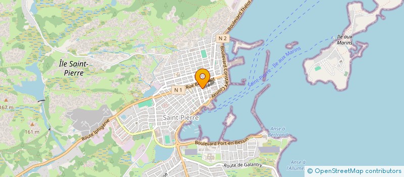 localisation de l'entreprise SPM SHIPPING à SAINT-PIERRE