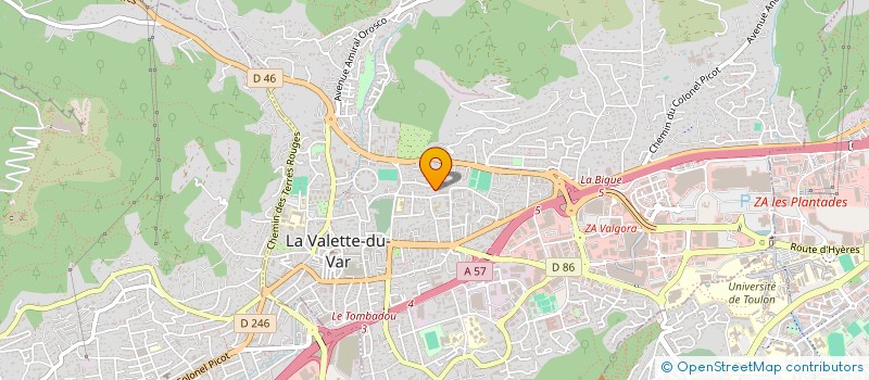 localisation de l'entreprise SPM - SIC PARVIS MAGNA à LA VALETTE-DU-VAR