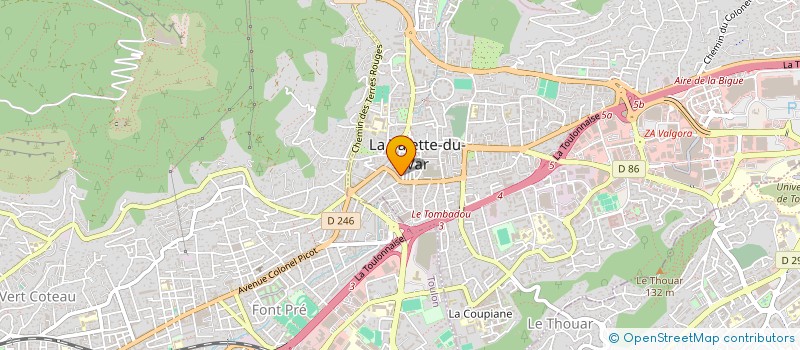 localisation de l'entreprise SPMG ABIHO 83  LA VALETTE-DU-VAR