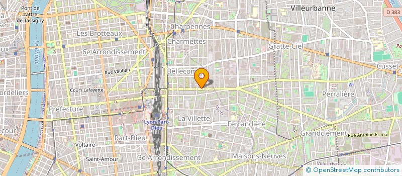 localisation de l'entreprise SPMG BERRET ET BELLE ASSURANCES à LYON