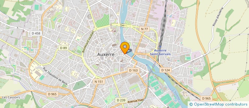 localisation de l'entreprise SPMG CARINE ET ETIENNE PERASSO à AUXERRE