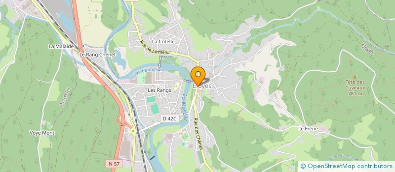 localisation de l'entreprise SPMG GDMCF  ELOYES