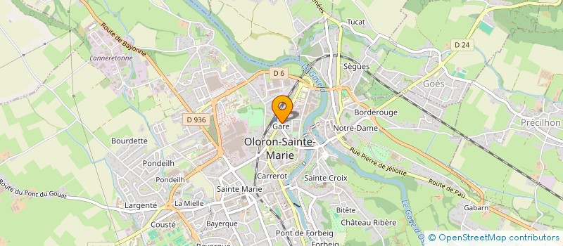 localisation de l'entreprise SPMG HONTAAS COUPAU  OLORON SAINTE MARIE