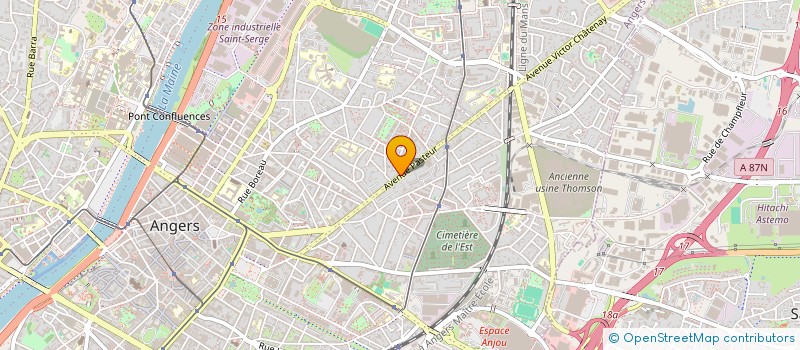 localisation de l'entreprise SPMG MEDEVILLE - BRIANT - CAILLEAU  ANGERS