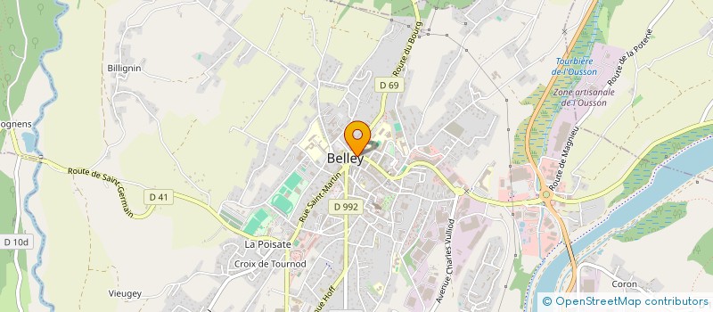 localisation de l'entreprise SPMG PEZANT ELODIE ET BRETON EMMANUELLE AGENTS GEN  BELLEY