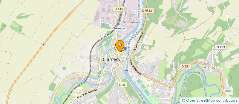 localisation de l'entreprise SPMG PRETRE SAUDEMON FIALA à CLAMECY