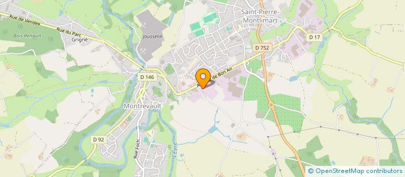 localisation de l'entreprise SPMG (SERVICES PRESTATIONS M G à MONTREVAULT-SUR-EVRE