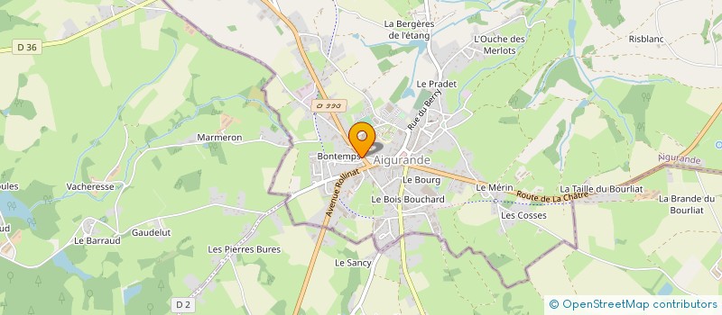 localisation de l'entreprise SPMG TP 2A à AIGURANDE