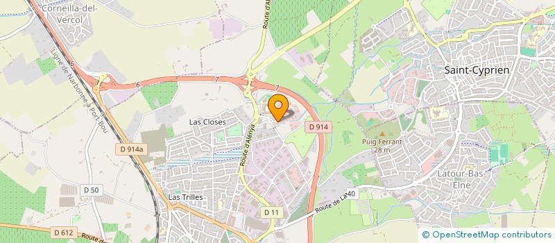 localisation de l'entreprise SPMN  ELNE
