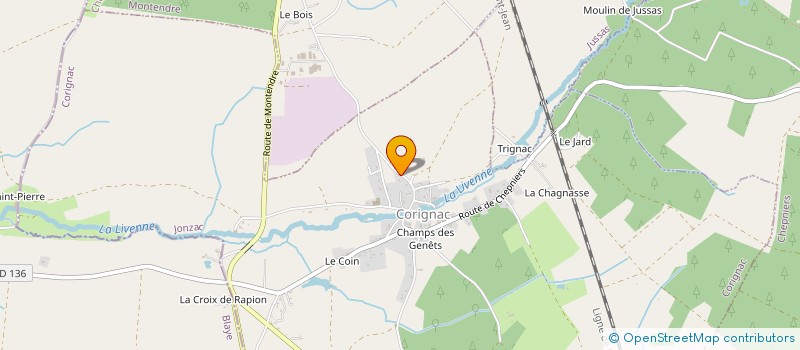 localisation de l'entreprise SPMP MACONNERIE  CORIGNAC