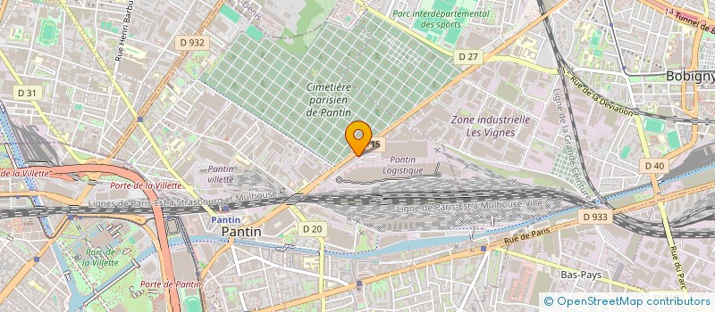 localisation de l'entreprise SPMR  PANTIN