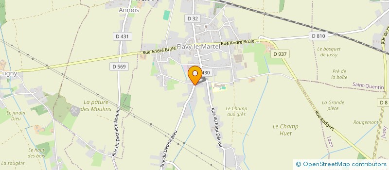 localisation de l'entreprise SPODAR à FLAVY-LE-MARTEL