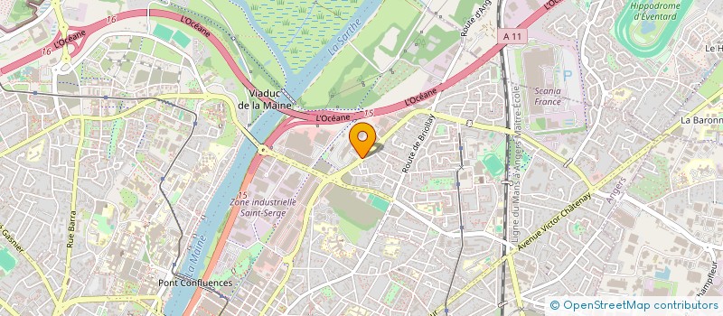 localisation de l'entreprise SPODIVA UKRAINE ANGERS à ANGERS