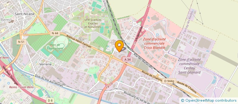 localisation de l'entreprise SPODWARE  REIMS