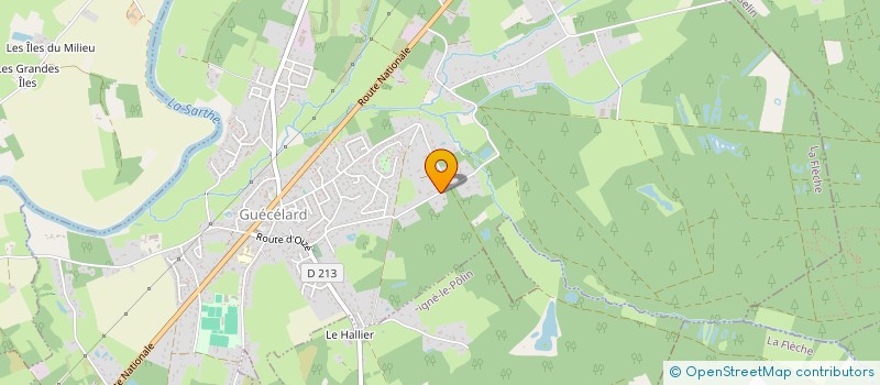 localisation de l'entreprise SPOLINVEST  GUECELARD