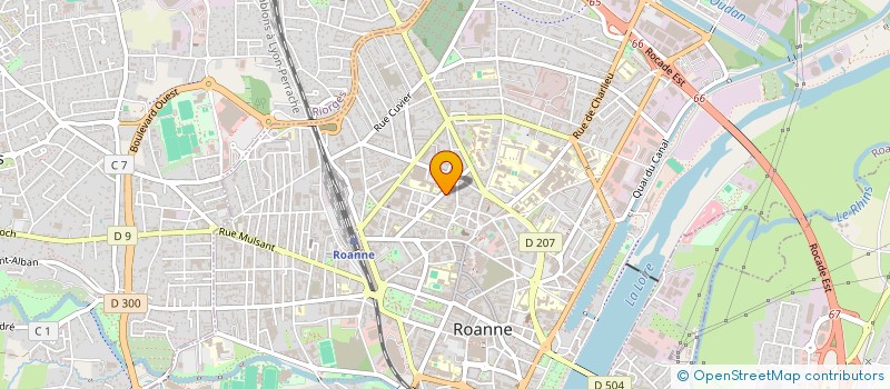 localisation de l'entreprise SPONGELUX à ROANNE