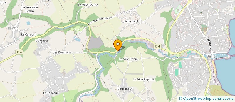 localisation de l'entreprise SPONLINE  BINIC-ETABLES-SUR-MER