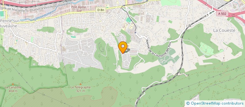 localisation de l'entreprise SPONSO +  AUBAGNE