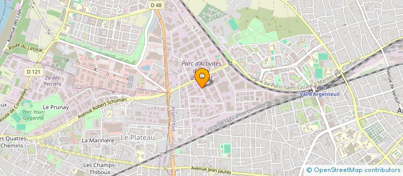 localisation de l'entreprise SPONSOR GRAPHIC à ARGENTEUIL