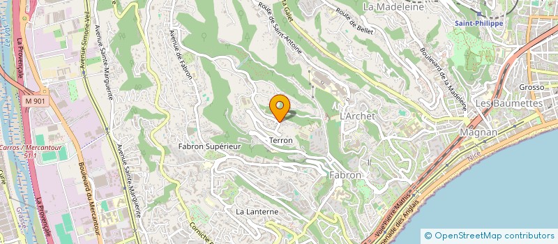 localisation de l'entreprise SPONSORING EDUCATION LOISIRS SARL à NICE