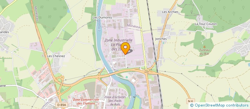 localisation de l'entreprise SPOOT  AUXERRE