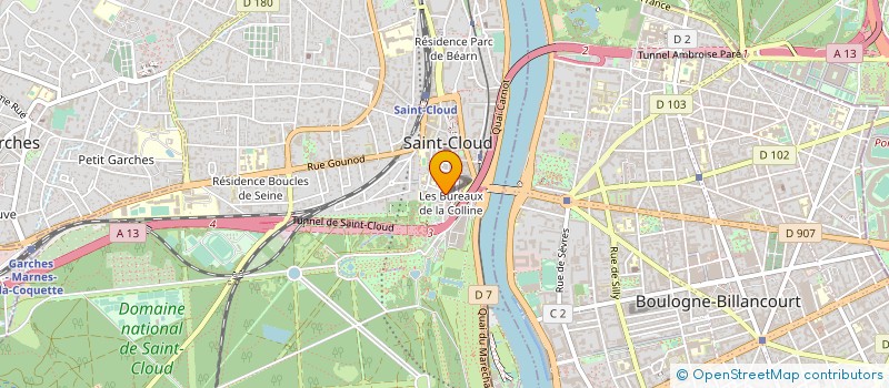 localisation de l'entreprise SPORDIS à SAINT-CLOUD