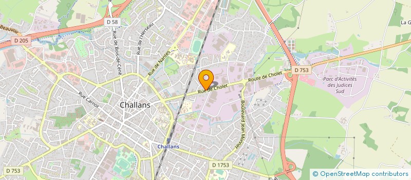 localisation de l'entreprise SPORFABRIC à CHALLANS